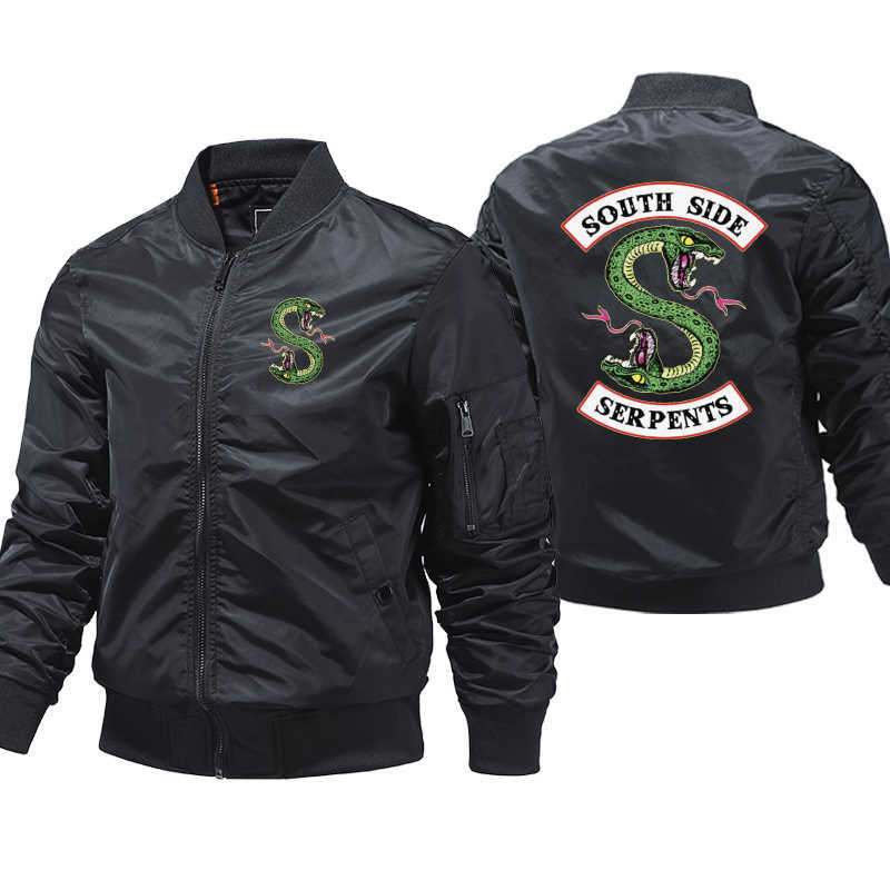 Riverdale South Side Serpents Jacket Men TV Show mens bomber jackets streetwear hombre Winter Coats 5XL Male Windbreak Jackets 211013, Grey
Riverdale South Side Serpents Jacket Men TV Show mens bomber jackets streetwear hombre Winter Coats 5XL Male Windbreak Jackets 211013, Grey