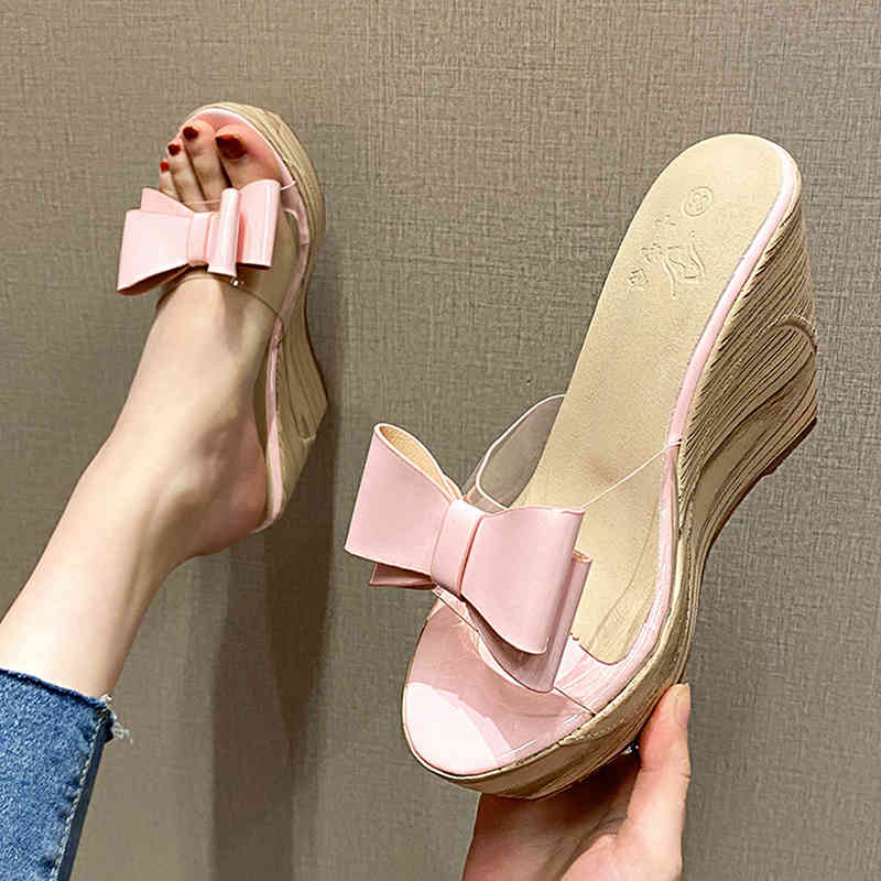 sandals summer new bowknot design platform wedge women's sweet fashion high heels d260, Black
sandals summer new bowknot design platform wedge women's sweet fashion high heels d260, Black