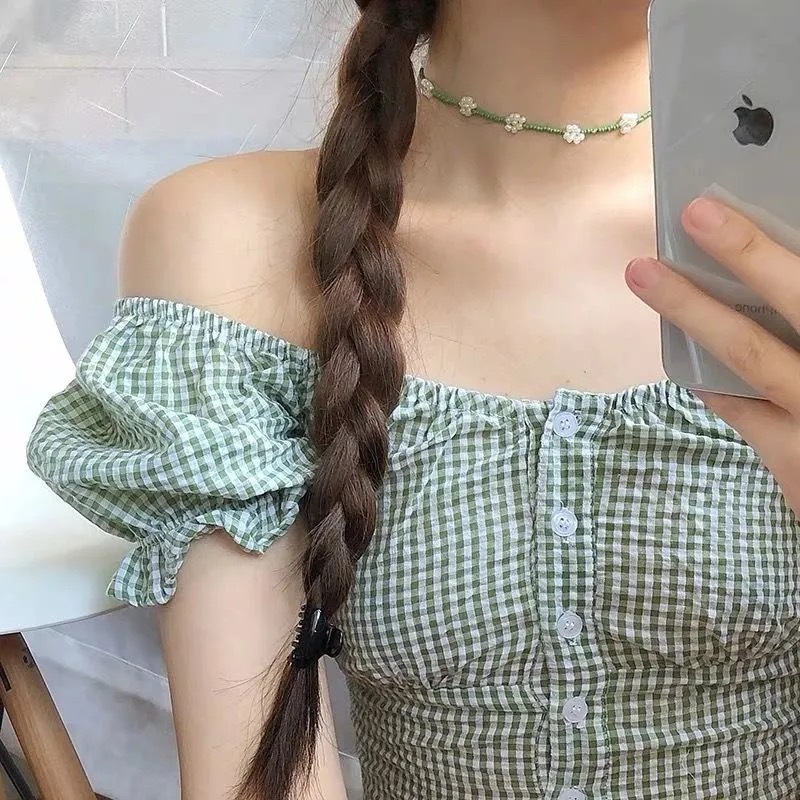 Chokers Bohemian Colorful Seed Bead Flower Choker Necklace Statement Short Collar Clavicle Chain For Women Jewelry Bijoux