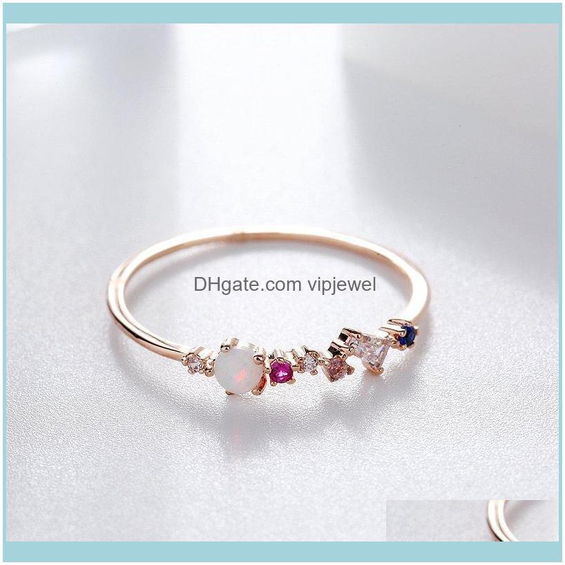 Cluster Rings Jewelry Opal Stone Colorful Cubic Zircon Ring For Women Rose Gold Color Unique Design Drop Delivery Zwlkg
Cluster Rings Jewelry Opal Stone Colorful Cubic Zircon Ring For Women Rose Gold Color Unique Design Drop Delivery Zwlkg