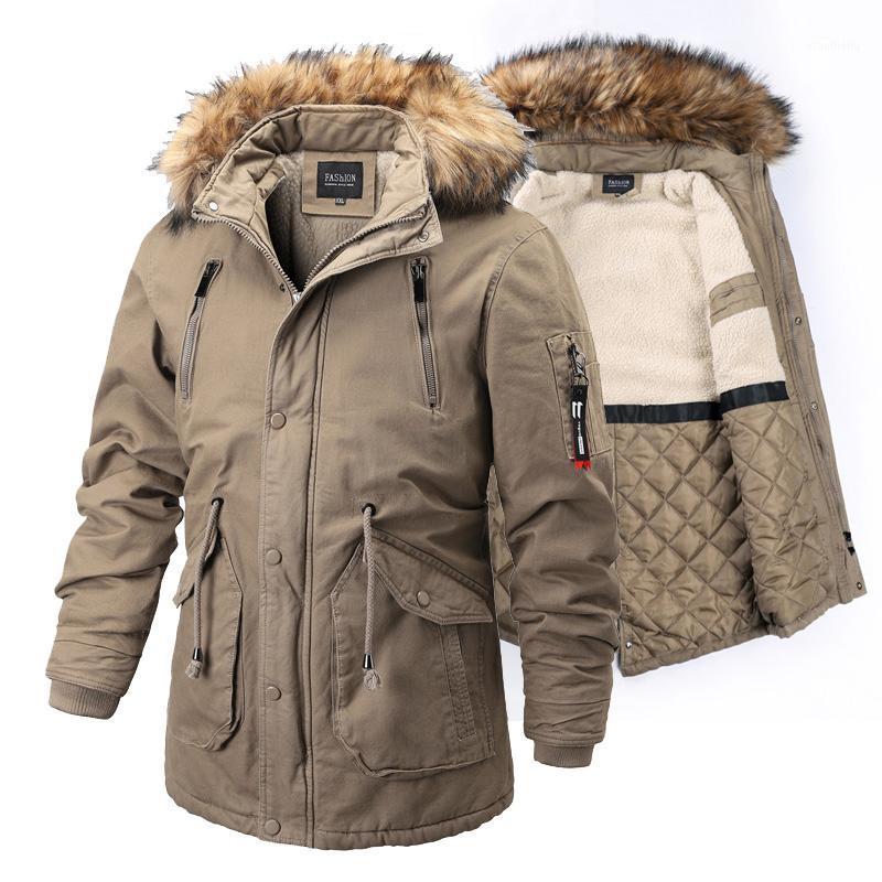 Men's Down & Parkas Winter Jacket Male Zipper Fur Collar Cotton Liner Fleece Parka Coat Men Jackets, Black
Men's Down & Parkas Winter Jacket Male Zipper Fur Collar Cotton Liner Fleece Parka Coat Men Jackets, Black