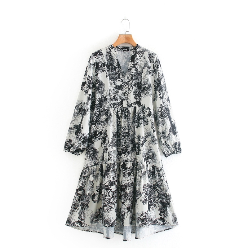 Fashion Vintage Printed Dress Elegant Floral Knee Length Party Casual Street wear Vacation For Women NX9902 210525, White
Fashion Vintage Printed Dress Elegant Floral Knee Length Party Casual Street wear Vacation For Women NX9902 210525, White