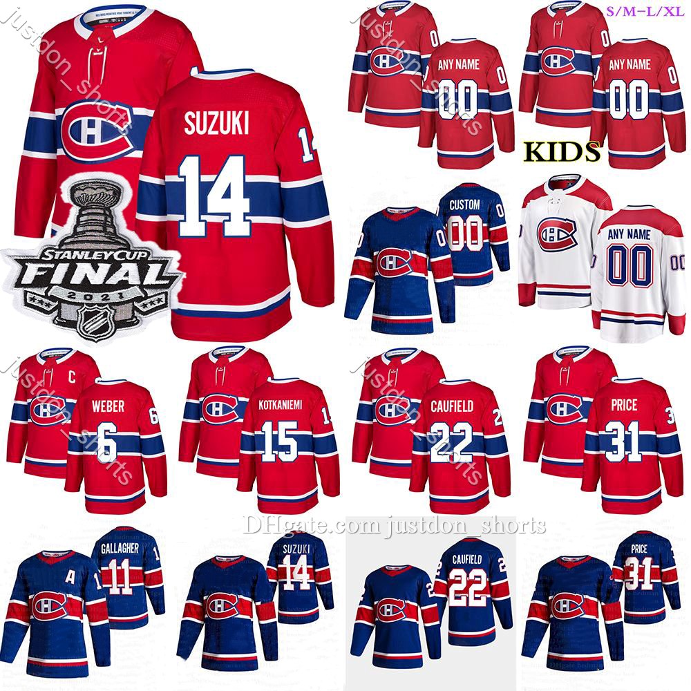 Custom Montreal Canadiens Jersey 31 Carey Price 22 Cole Caufield 14 Nick Suzuki 11 Brendan Gallagher 6 Shea Weber Hockey Jerseys, Shows
Custom Montreal Canadiens Jersey 31 Carey Price 22 Cole Caufield 14 Nick Suzuki 11 Brendan Gallagher 6 Shea Weber Hockey Jerseys, Shows