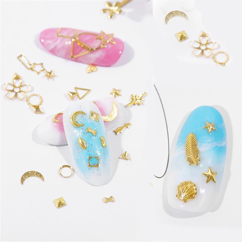 Nail Art Decorations XZM Rivet Jewelry Accessories Sticker Professional DIY Decoration Supplies Hollow Metal Ladies Beauty Trend
