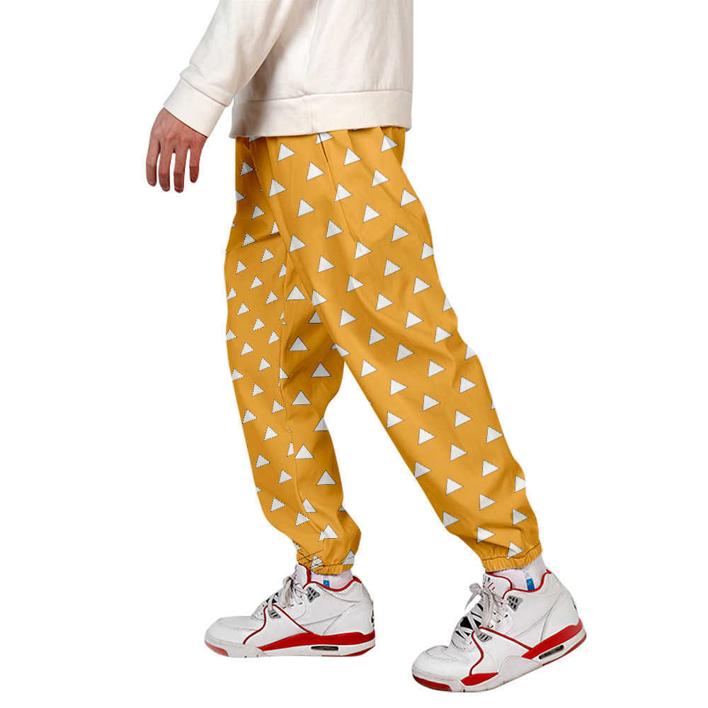 2020 New 3D Print Demon Slayer Sweatpants Women/Men Fitness Joggers Spring High Street Anime Trousers Harajuku Pants Sweatpant Q0801