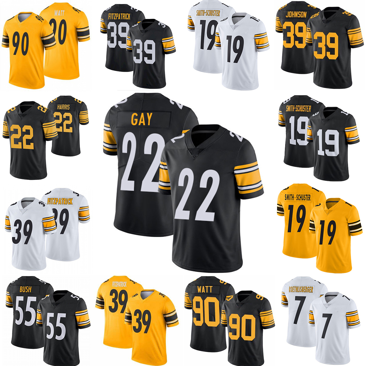 22 Najee Harris Jersey 11 Chase Claypool Football Jerseys 90 T.J. Watt TJ Smith-Schuster Troy Polamalu Ben Roethlisberger Minkah Fitzpatrick Joe Haden stitched, Hat
22 Najee Harris Jersey 11 Chase Claypool Football Jerseys 90 T.J. Watt TJ Smith-Schuster Troy Polamalu Ben Roethlisberger Minkah Fitzpatrick Joe Haden stitched, Hat