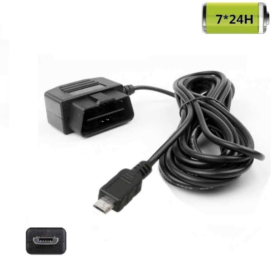REARMASTER® Universal Car charger OBD Power Cable for Dash Camera Car DVR,24 Hours Surveillance with Switch Button,MICRO USB port, Black
REARMASTER® Universal Car charger OBD Power Cable for Dash Camera Car DVR,24 Hours Surveillance with Switch Button,MICRO USB port, Black