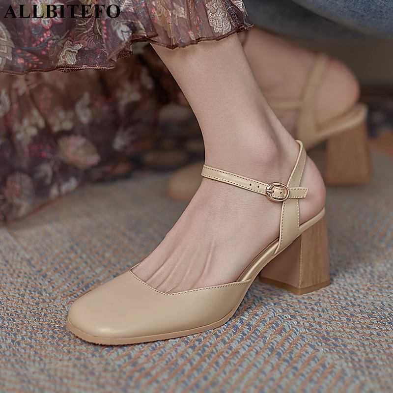 ALLBITEFO Size 34-43 Square Toe Thick Heel Soft Genuine Leather Fashion Leisure Summer Women Sandals Women Heels High Heel Shoes 210611, As picture
ALLBITEFO Size 34-43 Square Toe Thick Heel Soft Genuine Leather Fashion Leisure Summer Women Sandals Women Heels High Heel Shoes 210611, As picture
