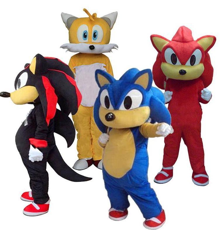 2019 High quality Sonic And Miles Tails Mascot Costume Fancy Party Dress Carnival Costume от DHgate WW