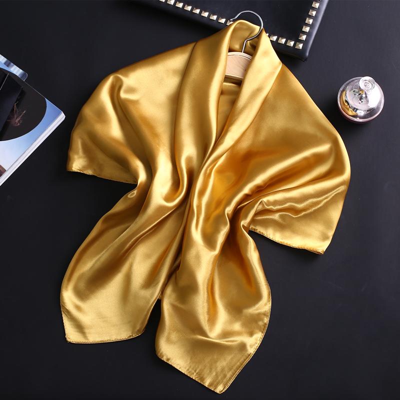 Scarves Solid Brand 90*90cm Bandanan Silk Satin Women Neckerchief Shawl Wrap Femel Handle Bag Foulard Headband Hijab Wholesale 
Scarves Solid Brand 90*90cm Bandanan Silk Satin Women Neckerchief Shawl Wrap Femel Handle Bag Foulard Headband Hijab Wholesale