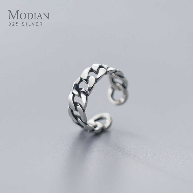 Trendy 925 Sterling Silver Geometric Simple Chain Finger Rings for Women Free Size Fine Jewelry Design 210707
Trendy 925 Sterling Silver Geometric Simple Chain Finger Rings for Women Free Size Fine Jewelry Design 210707