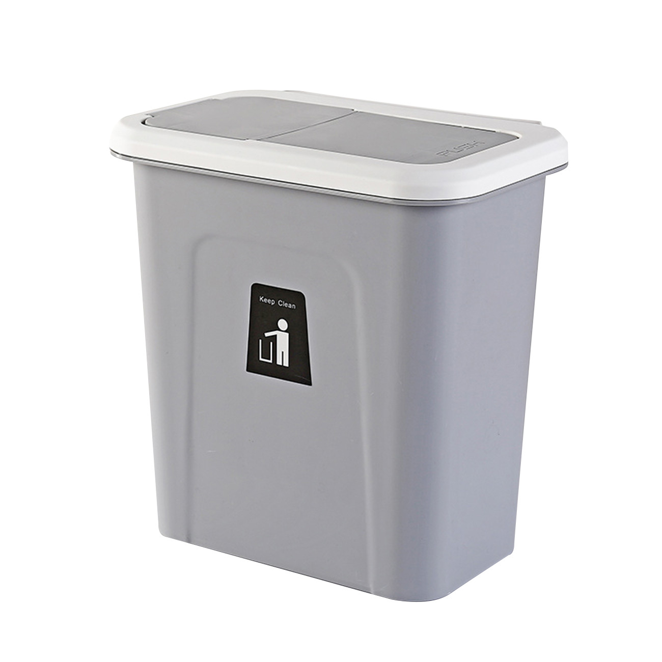 Sliding Lid Kitchen Cabinet Door Trash Hanging Trash Dustbin Can Garbage Container Kitchen Compost Bin for Counter Top or below