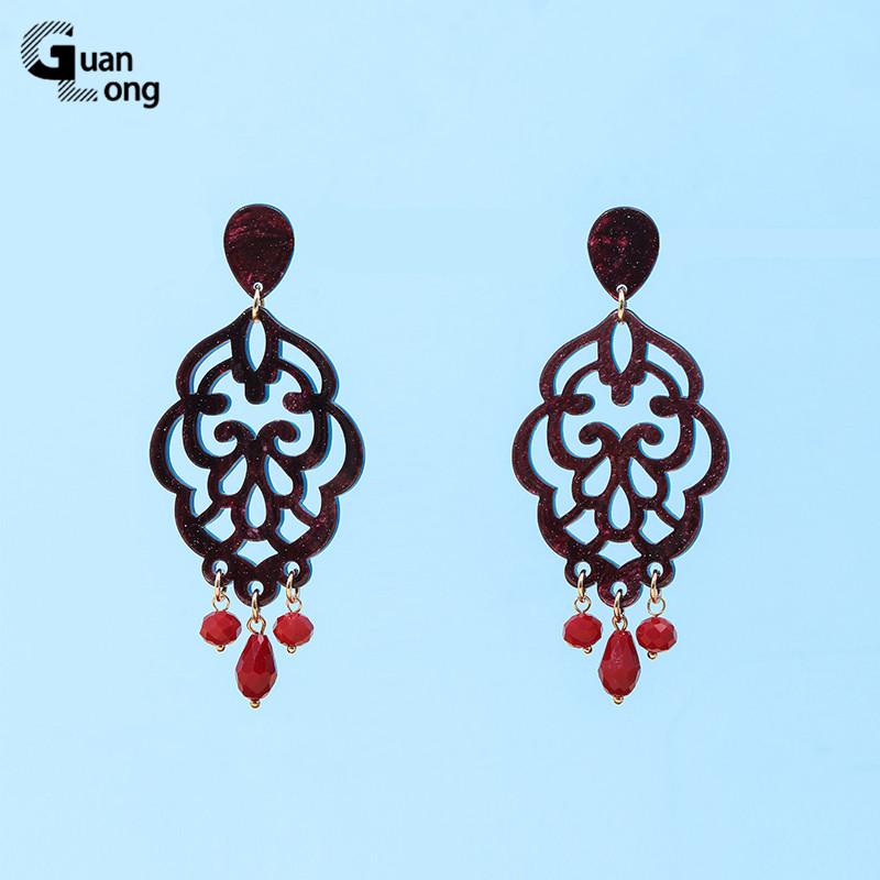 Dangle & Chandelier GuanLong Classic Retro Acrylic Crystal Earrings For Women 2021 Fashion Jewelry Resin Elegant Long Drop Carved, Silver
Dangle & Chandelier GuanLong Classic Retro Acrylic Crystal Earrings For Women 2021 Fashion Jewelry Resin Elegant Long Drop Carved, Silver