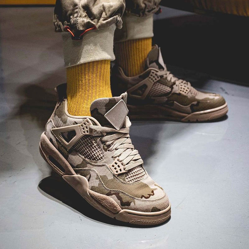 Constructed With A Ripstop Nylon Upper,This Jumpman 4 Basketball Shoes Aleali May x Comes Covered In Shades Of Brown And Green Well As Camouflage Detailing., #2
Constructed With A Ripstop Nylon Upper,This Jumpman 4 Basketball Shoes Aleali May x Comes Covered In Shades Of Brown And Green Well As Camouflage Detailing., #2