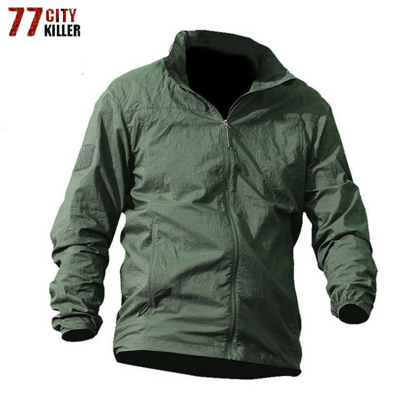 Military Tactical Skin Jacket Men Summer Autumn Waterproof Quick Dry Hooded Slim Fit Raincoat Windbreaker Coat Jaqueta masculina X0621, Blue
Military Tactical Skin Jacket Men Summer Autumn Waterproof Quick Dry Hooded Slim Fit Raincoat Windbreaker Coat Jaqueta masculina X0621, Blue