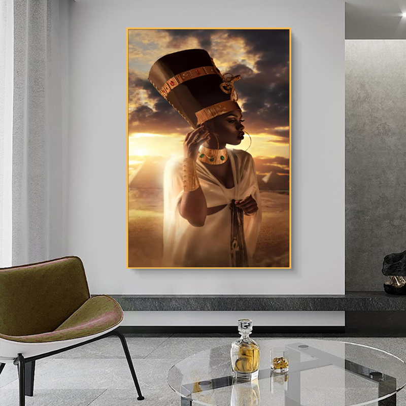 Woman Sunset Pictures Canvas Painting Wall Art For Living Room Modern Home Decoration Portrait Posters And Print