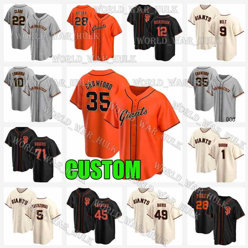 35 Brandon Crawford Jersey 22 Will Clark 28 Buster Posey Giants 1 Mauricio Dubon 71 Tyler Rogers 40 Madison Bumgarner Baseball Jerseys Men, Men custom 2021 new cool base(juren)
35 Brandon Crawford Jersey 22 Will Clark 28 Buster Posey Giants 1 Mauricio Dubon 71 Tyler Rogers 40 Madison Bumgarner Baseball Jerseys Men, Men custom 2021 new cool base(juren)