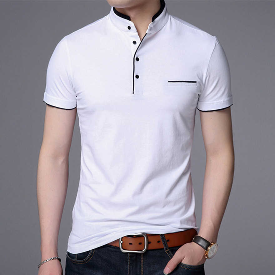 Men Polo Shirts Short Sleeve Solid Polo Shirt Mens Camisa Polos Fashion Stand Collar Masculina Casual Cotton Tops Plus SizeM-4X P0813, White;black
Men Polo Shirts Short Sleeve Solid Polo Shirt Mens Camisa Polos Fashion Stand Collar Masculina Casual Cotton Tops Plus SizeM-4X P0813, White;black