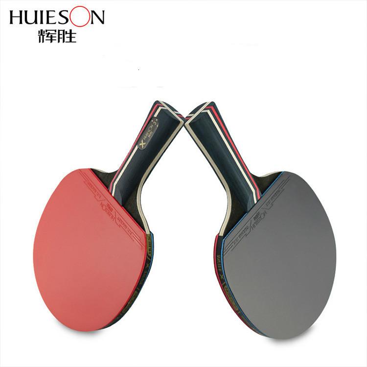 Table Tennis Raquets Huieson 3 Stars Bat Pure Wood Rackets Set Pong Paddle With Case Balls Tenis Raquete FLCS Power