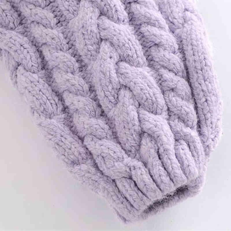 Women's Knits Tees Sweet Woman Purple Loose V Neck Knitted Cardigan Spring Fashion Ladies Diamond Button Knitwear Girls Casual Sweaters 210515