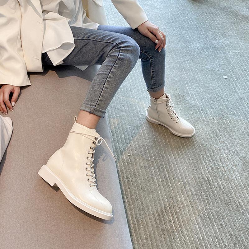 Boots 2021 White PU Leather autumn Motorcycle Platform Ankle Women Low heel Thick With Short Booties high top Combat Shoes N5VV, Black
Boots 2021 White PU Leather autumn Motorcycle Platform Ankle Women Low heel Thick With Short Booties high top Combat Shoes N5VV, Black