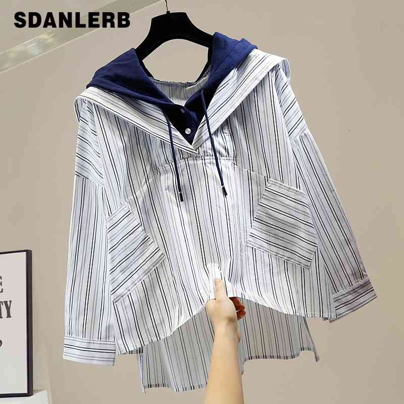 Women's Hoodies & Sweatshirts Irregular Shirt for Woman Side Split Hoodie with Drawstrings Striped Shirts Fashion Korean Style Loose St, Black
Women's Hoodies & Sweatshirts Irregular Shirt for Woman Side Split Hoodie with Drawstrings Striped Shirts Fashion Korean Style Loose St, Black