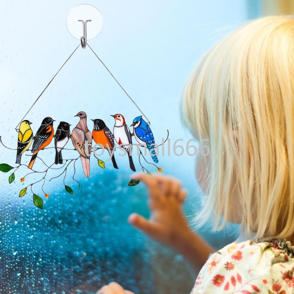 Birds stained glass window hangings Stained glass cardinal suncatcher Garden Decoration Outdoor Toys
Birds stained glass window hangings Stained glass cardinal suncatcher Garden Decoration Outdoor Toys