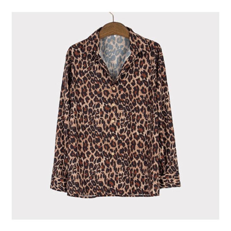 Men's Leopard Printed Shirts Fashion Casual Cotton Polyester Shirt Mens Tops Button Down Classic Tees Holiday Wear