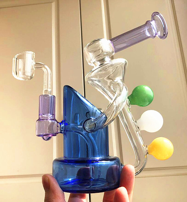 8 inch Blue Purple Smoking Hookah Three Balls decorate Recler Glass Dab Rigs Bubbler Glass Water Bong 14..4 mm banger
8 inch Blue Purple Smoking Hookah Three Balls decorate Recler Glass Dab Rigs Bubbler Glass Water Bong 14..4 mm banger