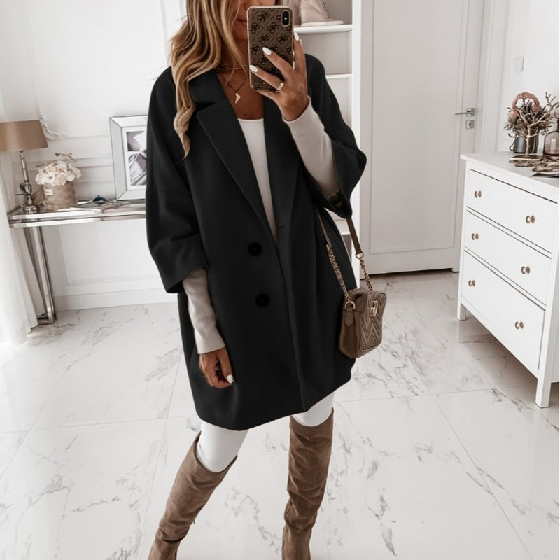 EBAIHUI Women' Not Wool Overcoat 3/4 Sleeve Long Coats Winter Lapel Pockets Long Woolen Jacket Warm Ladies Tops, White
EBAIHUI Women' Not Wool Overcoat 3/4 Sleeve Long Coats Winter Lapel Pockets Long Woolen Jacket Warm Ladies Tops, White