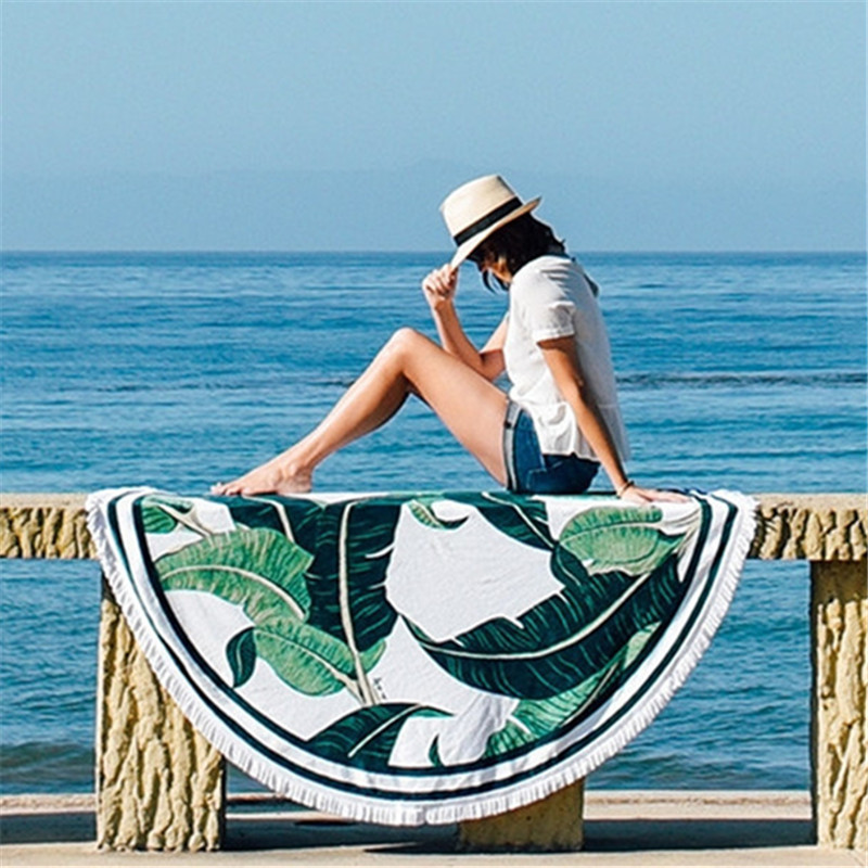 Sexy Bikini Cover-ups Bohemian Printed Fringed Blanket Boho Green Cotton Beachwear Women Plus Size Swim Suit Cover Up G15 210420