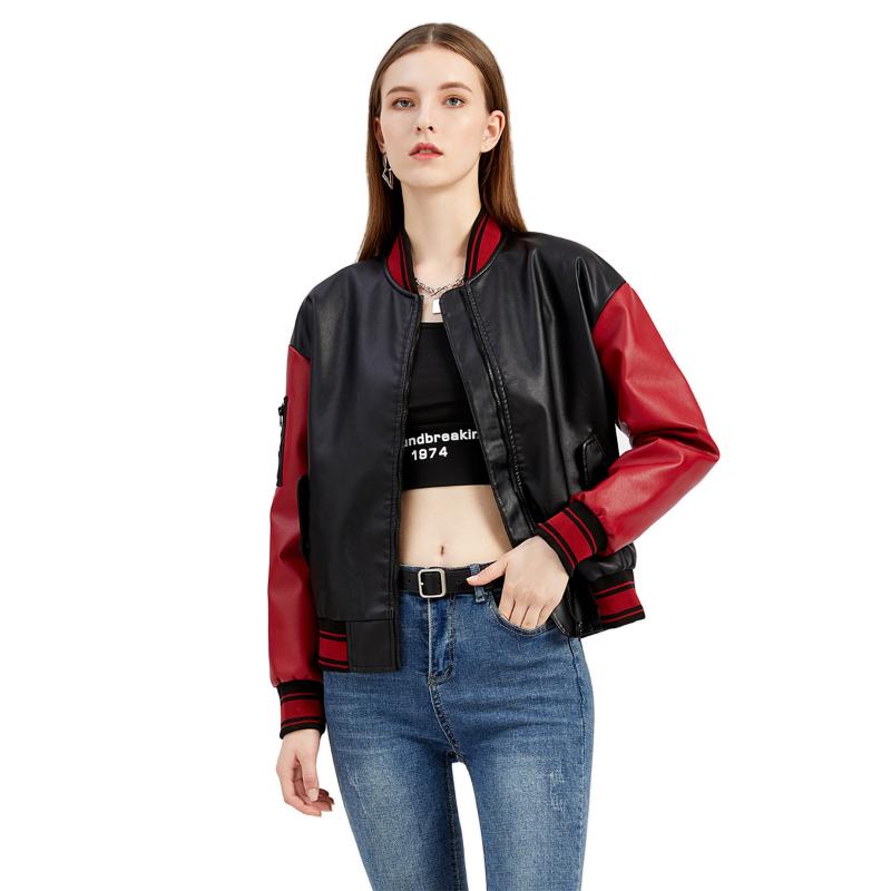 Women' Leather & Faux Spring And Autumn Pu Jacket Casual Baseball Wear Basic Streetwear Coat, As picture1
Women' Leather & Faux Spring And Autumn Pu Jacket Casual Baseball Wear Basic Streetwear Coat, As picture1