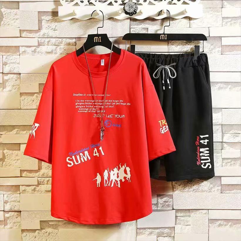 fashion sets summer japan trend mens tracksuits printed short sleeve t shirts casual streetwear elastic waist shorts men clothing, Gray
fashion sets summer japan trend mens tracksuits printed short sleeve t shirts casual streetwear elastic waist shorts men clothing, Gray