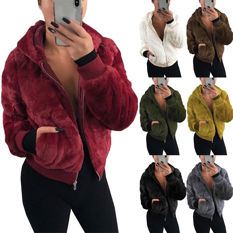 Women's Fur & Faux Women Long Sleeve Solid Hoodie Fleece Fluffy Coat Teddy Bear Hooded Jacket Plush Coats Lady Casual Fashion Outwear Tops, Black
Women's Fur & Faux Women Long Sleeve Solid Hoodie Fleece Fluffy Coat Teddy Bear Hooded Jacket Plush Coats Lady Casual Fashion Outwear Tops, Black