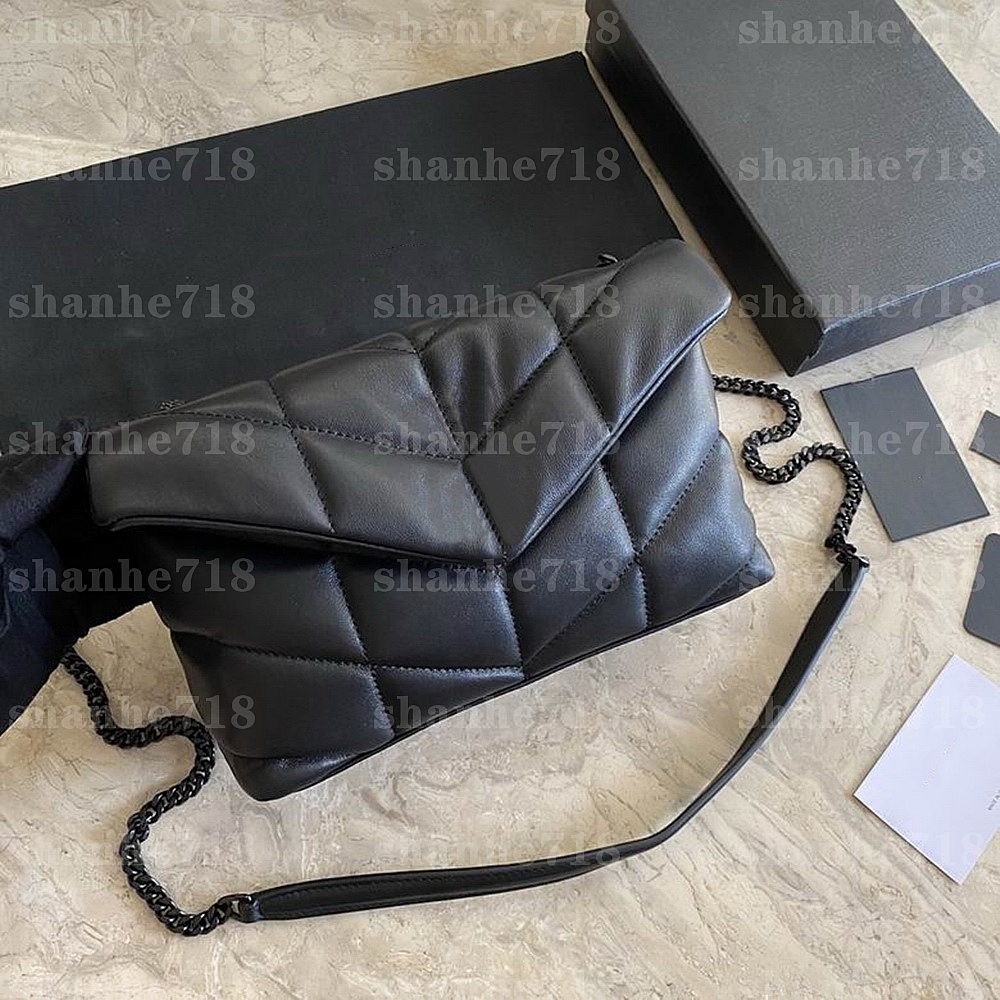 Soft Sheepskin Loulou Puffer Shoulder Crossbody Bag Classic Black White Y-shaped Designer Luxury Handbags Chain Envelope Messenger Bag Women Lady Purses Clutchs, Color 3 black silver
Soft Sheepskin Loulou Puffer Shoulder Crossbody Bag Classic Black White Y-shaped Designer Luxury Handbags Chain Envelope Messenger Bag Women Lady Purses Clutchs, Color 3 black silver