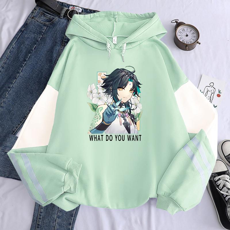 Men's Hoodies & Sweatshirts Harajuku Xiao Game Genshin Impact Fashion Streetwear Manga Cartoon Unisex Autumn Winter Oversized Itself