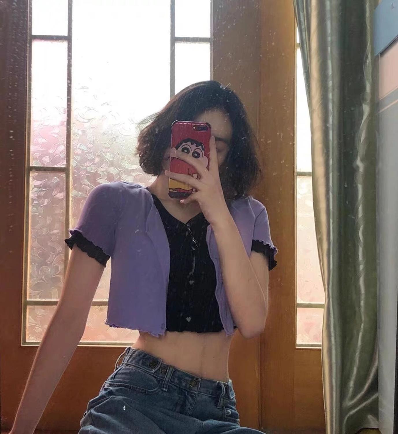 Summer Rib Knitted False 2pcs Short Sleeve Cropped T-shirts Women Vintage V neck Exposed navel Knitwear T shirt Tops 210429