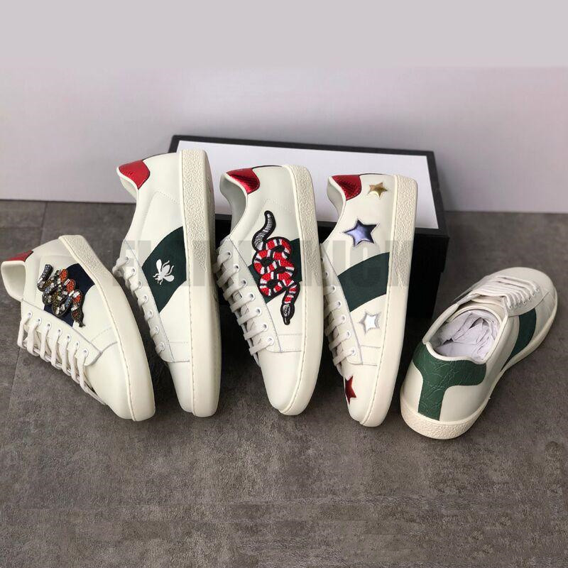 Fashion white Leather women Casual Shoes Mens sneakers Genuine embroidery Classic trainers python Embroidered
Fashion white Leather women Casual Shoes Mens sneakers Genuine embroidery Classic trainers python Embroidered