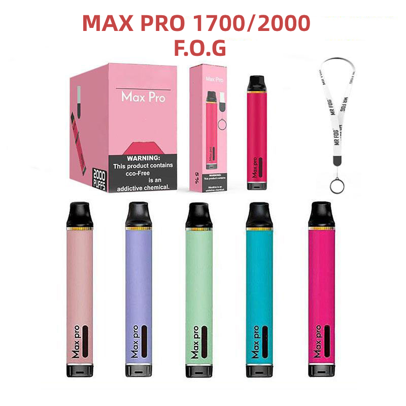 Max pro Disposable Device E Cigarette Kits 1700/2000 Puffs Vape Pen 3.5ml Vaporizer 16Colors PK onee stick AIRBAR bang PUFF XXL
Max pro Disposable Device E Cigarette Kits 1700/2000 Puffs Vape Pen 3.5ml Vaporizer 16Colors PK onee stick AIRBAR bang PUFF XXL