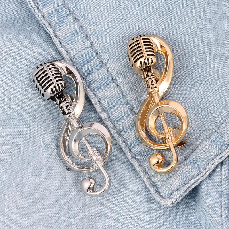 Pins, Brooches Vintage Silver Color Microphone Music Note Charm Pin Women Men Brooch Pins Christmas Year's Gifts
Pins, Brooches Vintage Silver Color Microphone Music Note Charm Pin Women Men Brooch Pins Christmas Year's Gifts