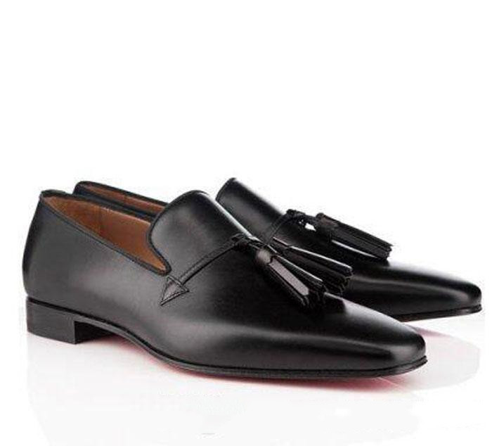 High Quality Red Bottom Men Dress Shoes Daddy Loafer Man Business Flat Black Sheepskin Leather Tassel Wholesale Discount
High Quality Red Bottom Men Dress Shoes Daddy Loafer Man Business Flat Black Sheepskin Leather Tassel Wholesale Discount