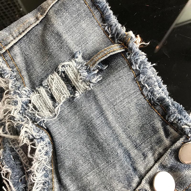 Summer Short Femme Low Waist Thong Jeans For Women Micro Bikini Mini Sexy Womens Denim Shorts Night Clubwear Blue Women's