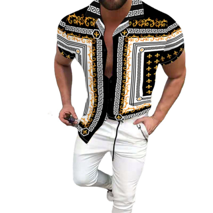Big size 3XL Men's Casual vintage chemisier Short Sleeve Shirts Summer Hawaiian Blouse Loose Fit Print Pattern Man Clothes xxxl blusa, White;black
Big size 3XL Men's Casual vintage chemisier Short Sleeve Shirts Summer Hawaiian Blouse Loose Fit Print Pattern Man Clothes xxxl blusa, White;black