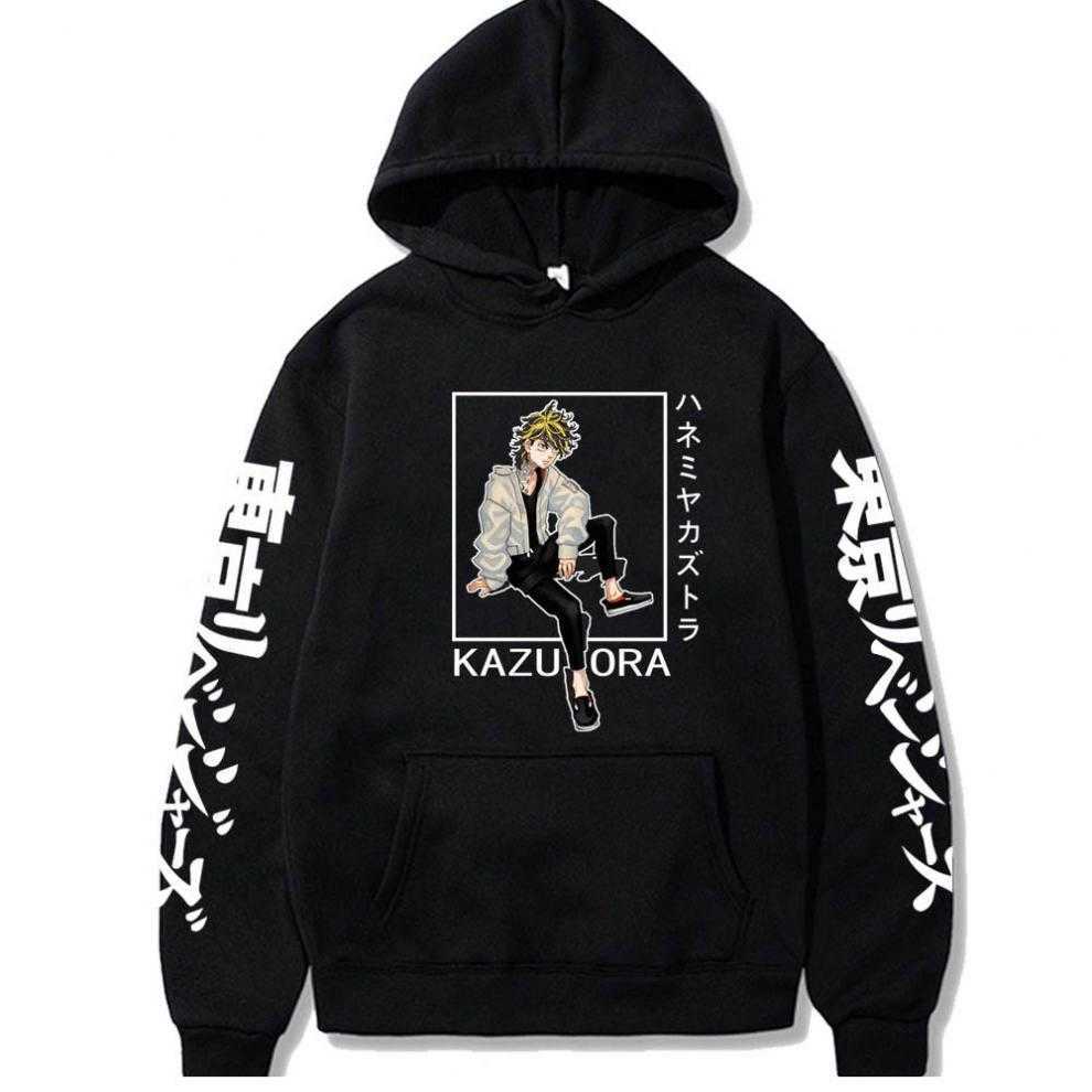 Anime Tokyo Revengers Hoodies Funny Cartoon Boys Kazutora Hanemiya Graphics Men Women Oversized Long Sleeve Hooded Sweatshirts Y0927, Black
Anime Tokyo Revengers Hoodies Funny Cartoon Boys Kazutora Hanemiya Graphics Men Women Oversized Long Sleeve Hooded Sweatshirts Y0927, Black