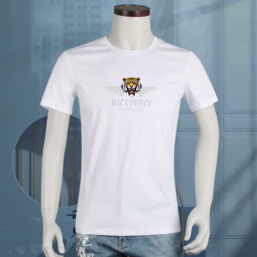 Men's short sleeve T-shirt 2021 summer ice tide brand half loose casual mercerized cotton bottomed Shirt Short t, White
Men's short sleeve T-shirt 2021 summer ice tide brand half loose casual mercerized cotton bottomed Shirt Short t, White