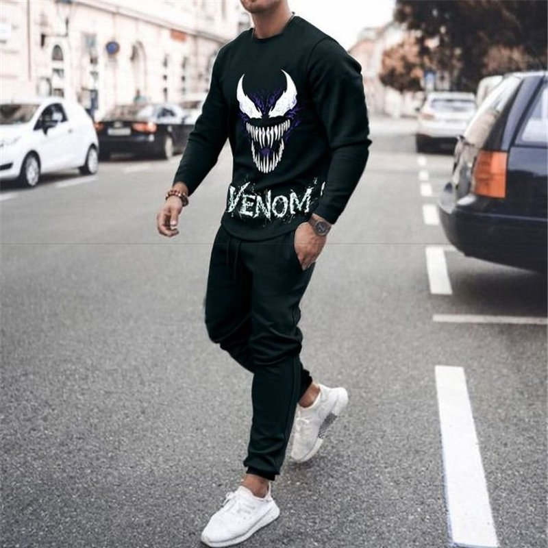 3D Printing Men's Demon Picture Casual Wear Suit Long Sleeve Trousers Comfortable Slim Fit Fashion Fit Daily Travel Street Style Workout, Gray 
3D Printing Men's Demon Picture Casual Wear Suit Long Sleeve Trousers Comfortable Slim Fit Fashion Fit Daily Travel Street Style Workout, Gray