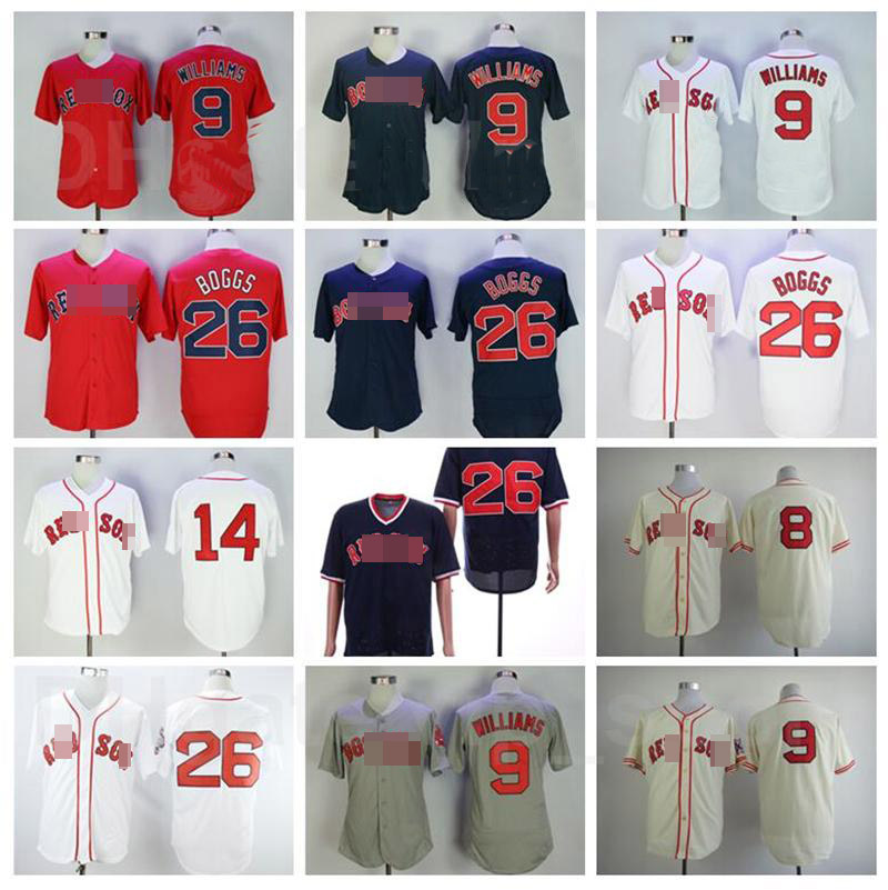 Vintage 1939 1967 Retror Baseball 9 Ted Williams Jersey 14 Jim Rice 26 Wade Boggs Flexbase Cool Base Red White Grey Stitched High
Vintage 1939 1967 Retror Baseball 9 Ted Williams Jersey 14 Jim Rice 26 Wade Boggs Flexbase Cool Base Red White Grey Stitched High