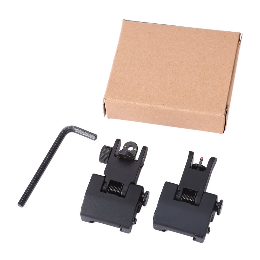 Fiber optic Iron Sight Folding Design 20mm Rails Airsoft Rifle AR15/M4/AR hunting Fiber optic Flip up Sights
Fiber optic Iron Sight Folding Design 20mm Rails Airsoft Rifle AR15/M4/AR hunting Fiber optic Flip up Sights