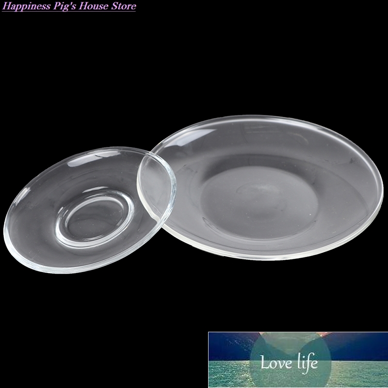 Kinds Heat Resistant Clear Glass Saucer For Tea Coffee Drink Cups Mug - Size S/L Durable and convenient