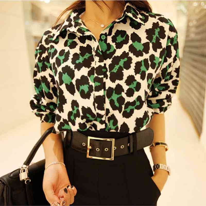 Autumn Suit Pants Women Fashion Printing Shirt + High Waist Long Business 2 Pieces Set OL Work Wear Belt 210519
